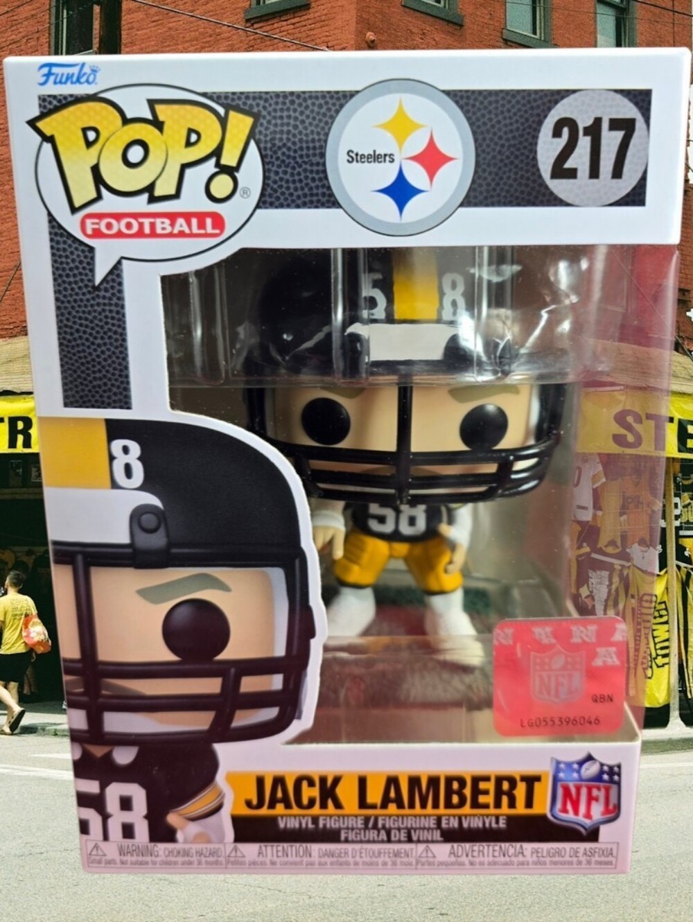 Funko POP! Football: Jack Lambert  # 217 (Nib) With Pop Protector